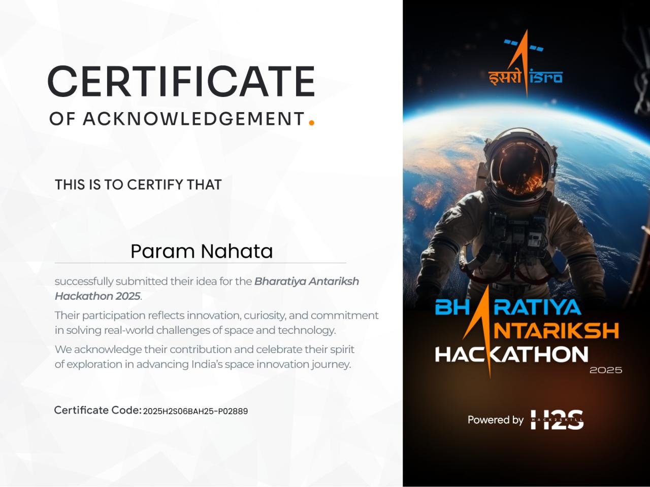 Bharatiya Antariksh Hackathon